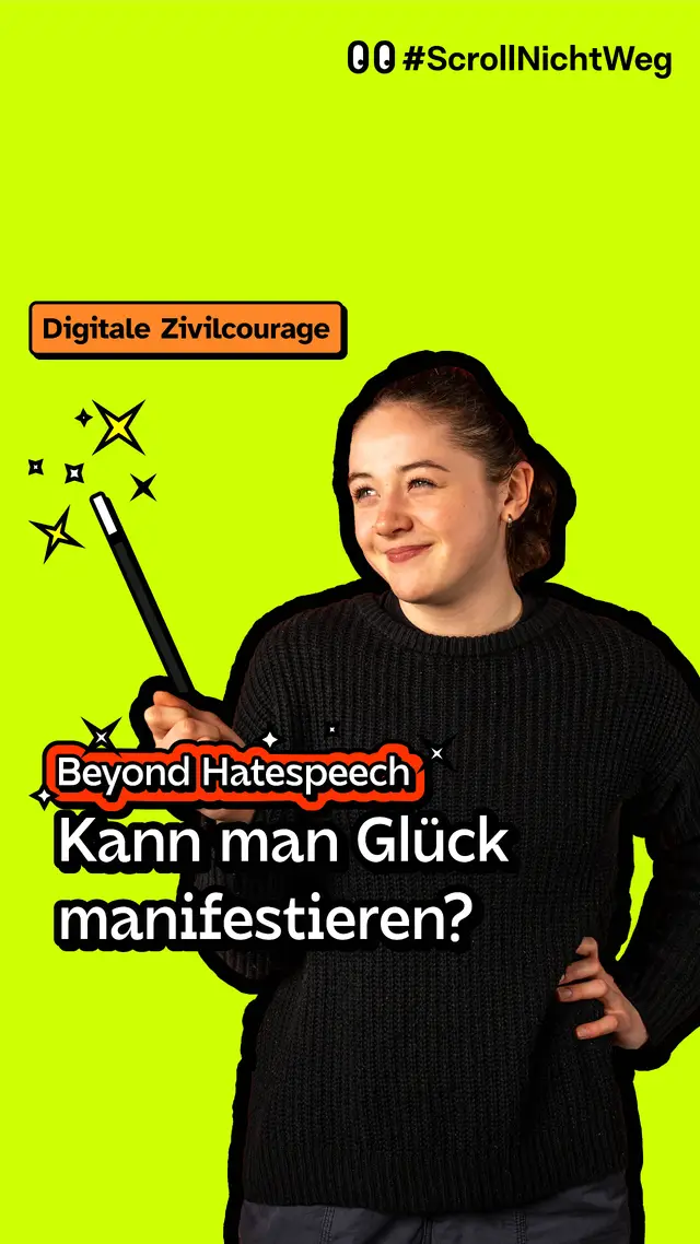Video: Beyond Hatespeech: Kann man Gl&uuml;ck manifestieren?