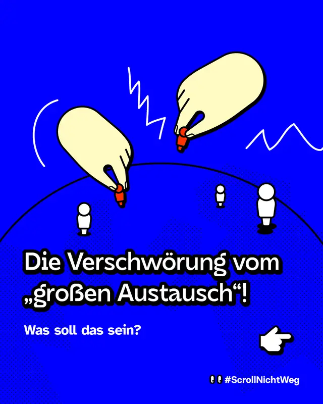 Die Verschw&ouml;rung vom &bdquo;gro&szlig;en Austausch"! Was soll das sein? #ScrollNichtWeg