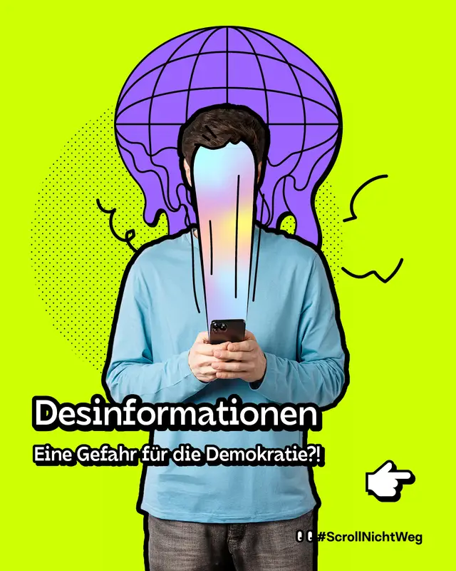Desinformationen. Eine Gefahr f&uuml;r die Demokratie?! #ScrollNichtWeg