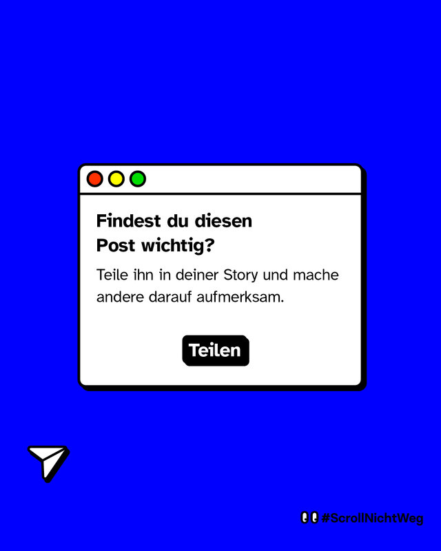 Findest du diesen Post wichtig? Dann teile ihn in deiner Story.