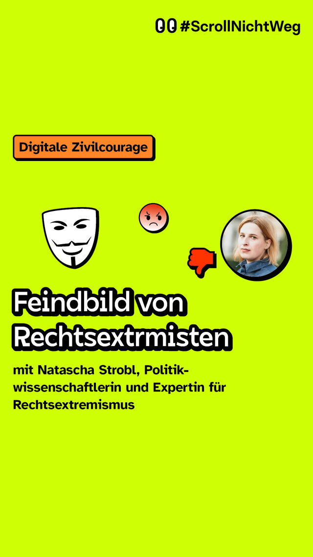Video: Interview mit Natascha Strobl mit dem Titel: Feindbild von Rechtsextremisten.