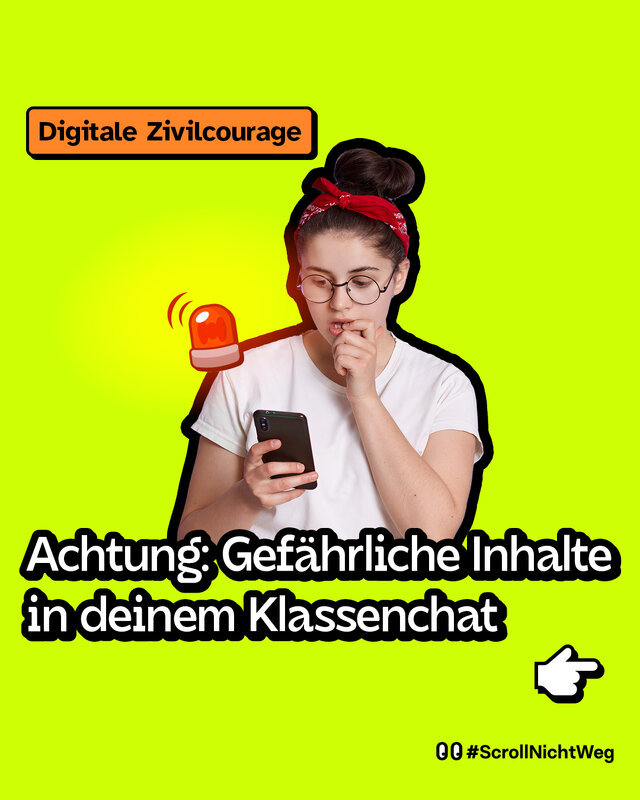 Gefährliche Inhalte in deinem Klassenchat.
