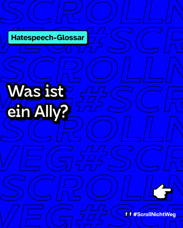 Hatespeech-Glossar: Was ist ein Ally?