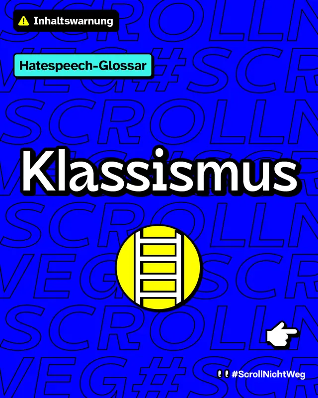 Hatespeech-Glossar: Klassismus