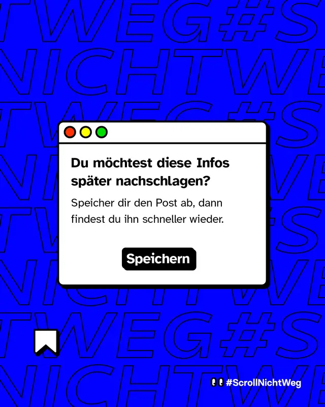 Speicher dir diesen Post ab, wenn du m&ouml;chtest.