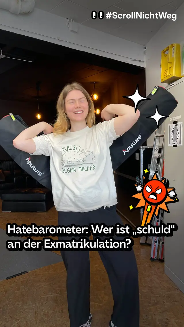 Video: Hatebarometer - Wer ist "schuld" an der Exmatrikulation?
