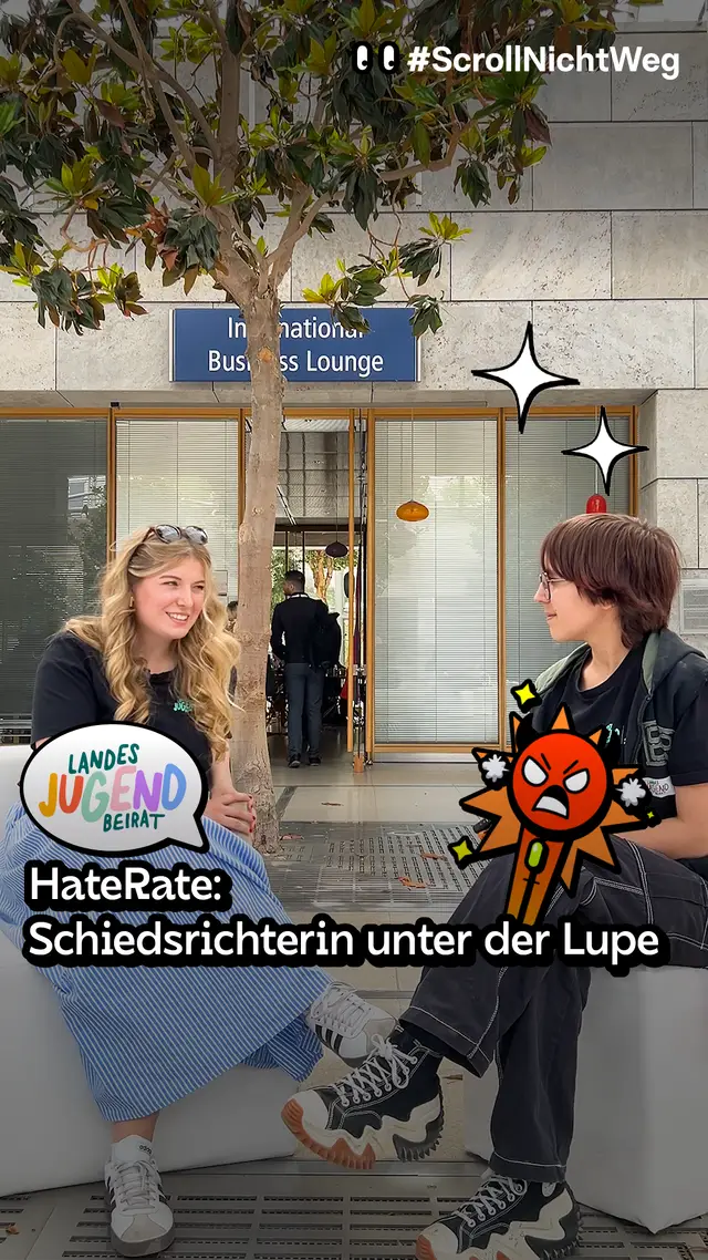 Video: HateRate mit Landesjugendbeirat: Schiedsrichterin unter der Lupe