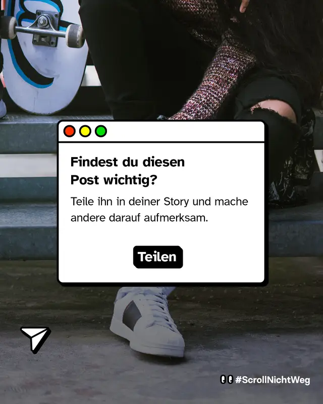 Findest du diesen Post wichtig? Dann teile ihn in deiner Story!