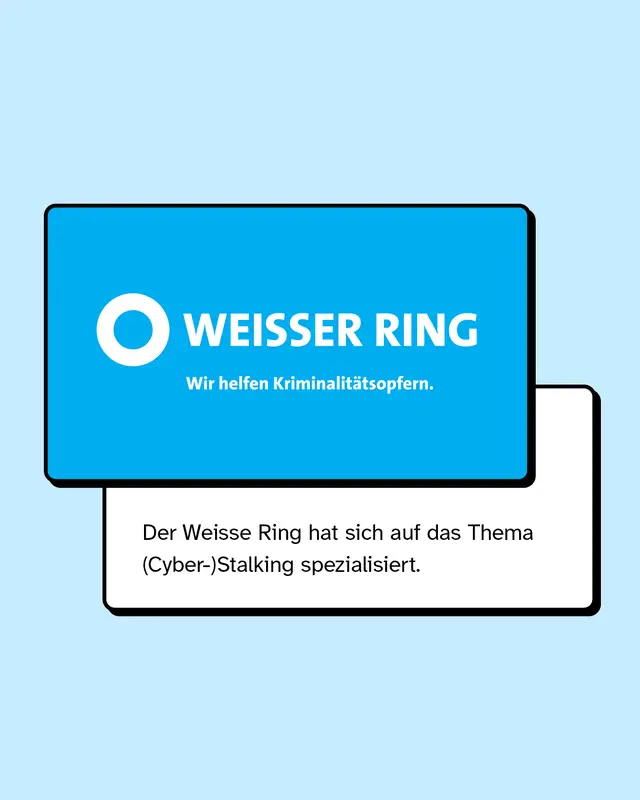 Der weisse Ring hilft Kriminalitätsopfern und hat sich auf das Thema Cyberstalking spezialisiert.