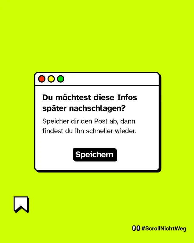 Du m&ouml;chtest diese Infos sp&auml;ter nachschlagen? Dann speichere dir den Post ab.