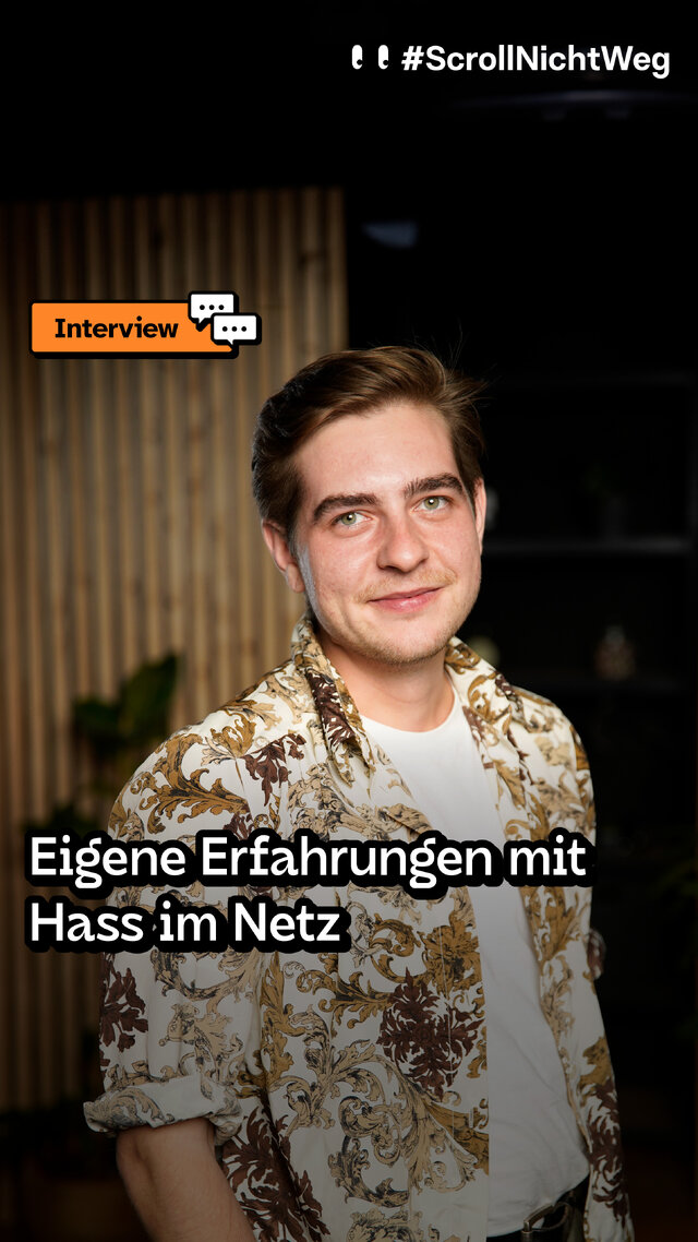 Video: Interview zu eigenen Erfahrungen mit Hass im Netz