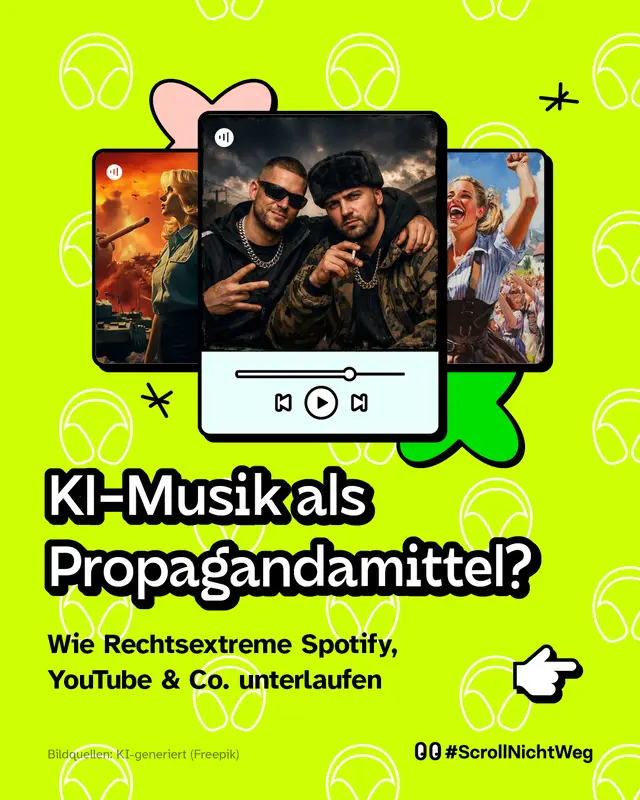 KI-Musik als Propagandamittel? Wie Rechtsextreme Spotify, YouTube & Co. unterlaufen