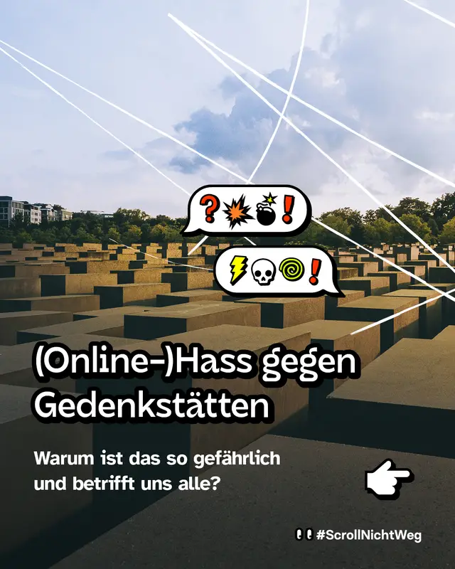 Online-Hass gegen Gedenkst&auml;tten. Warum das gef&auml;hrlich ist und alle betrifft.