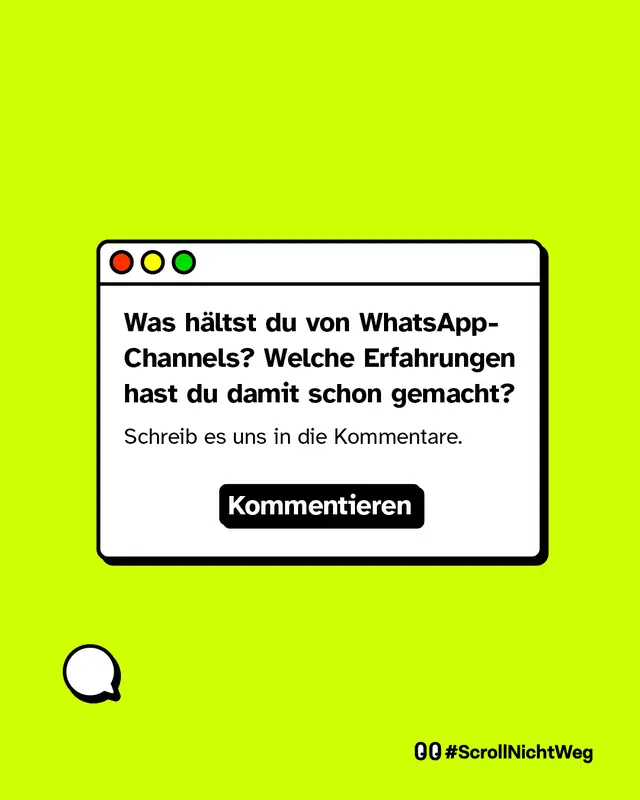 Was h&auml;ltst du von WhatsApp-Channels? Welche Erfahrungen hast du damit schon gemacht? Schreibs uns in die Kommentare.