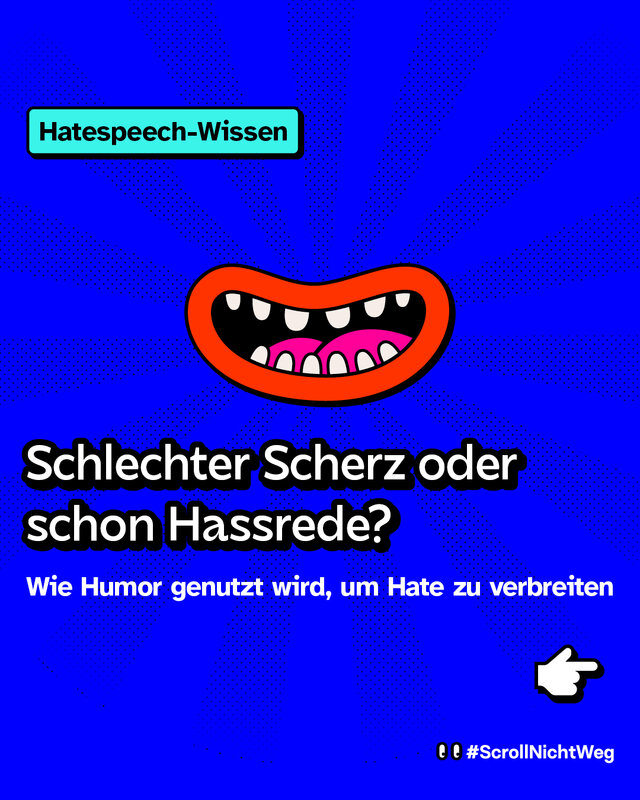 Schlechter Scherz oder schon Hassrede? Wie Humor genutzt wird, um Hate zu verbreiten.