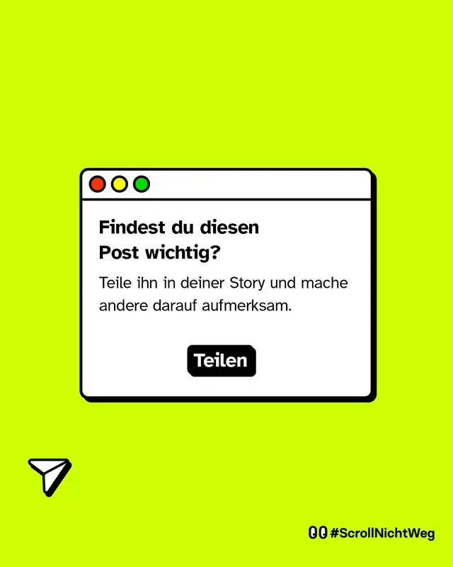 Findest du diesen Post wichtig? Dann teile ihn in deiner Story.