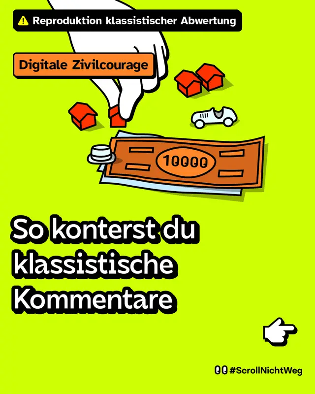 So konterst du klassistische Kommentare