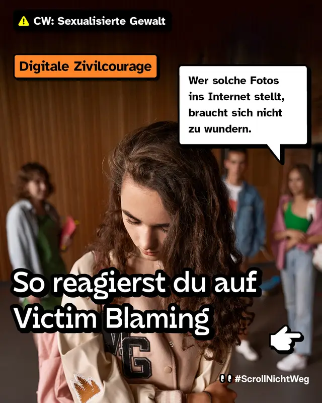 So reagierst du auf Victim Blaming