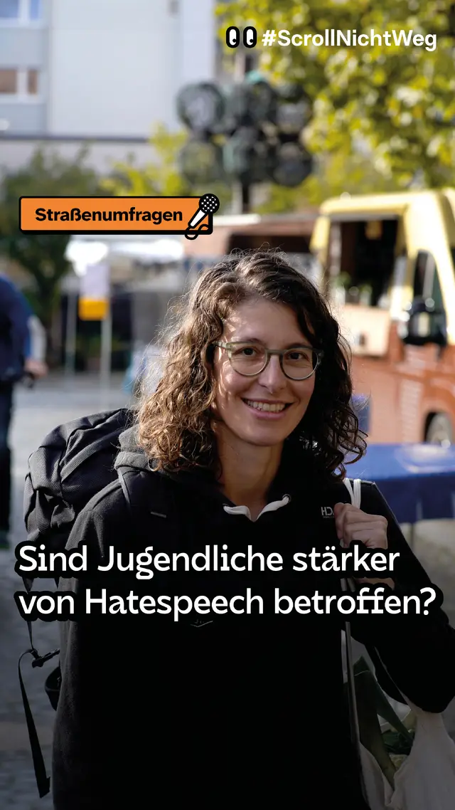 Stra&szlig;enumfrage / Sind Jugendliche st&auml;rker von Hatespeech betroffen?