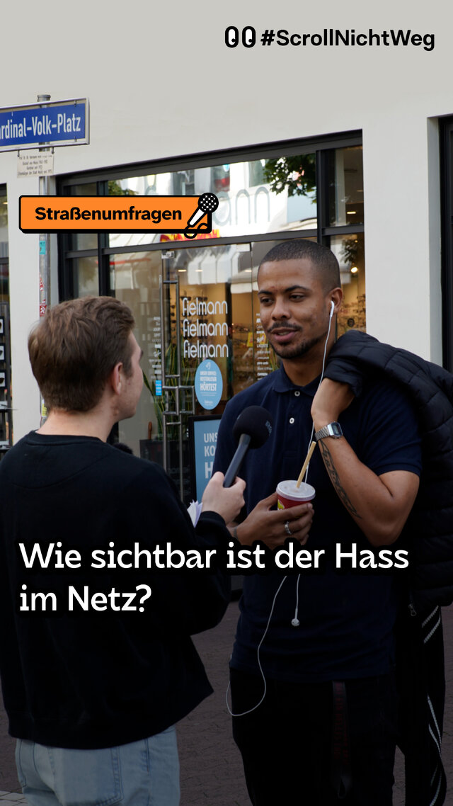 Video: Straßenumfrage / Wie sichtbar ist der Hass im Netz?