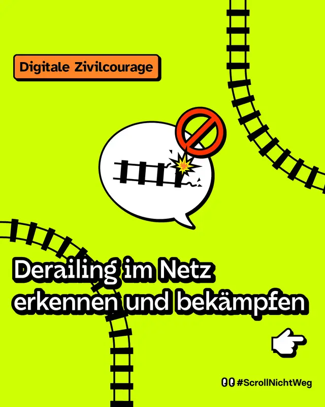 Derailing im Netz erkennen und bek&auml;mpfen.