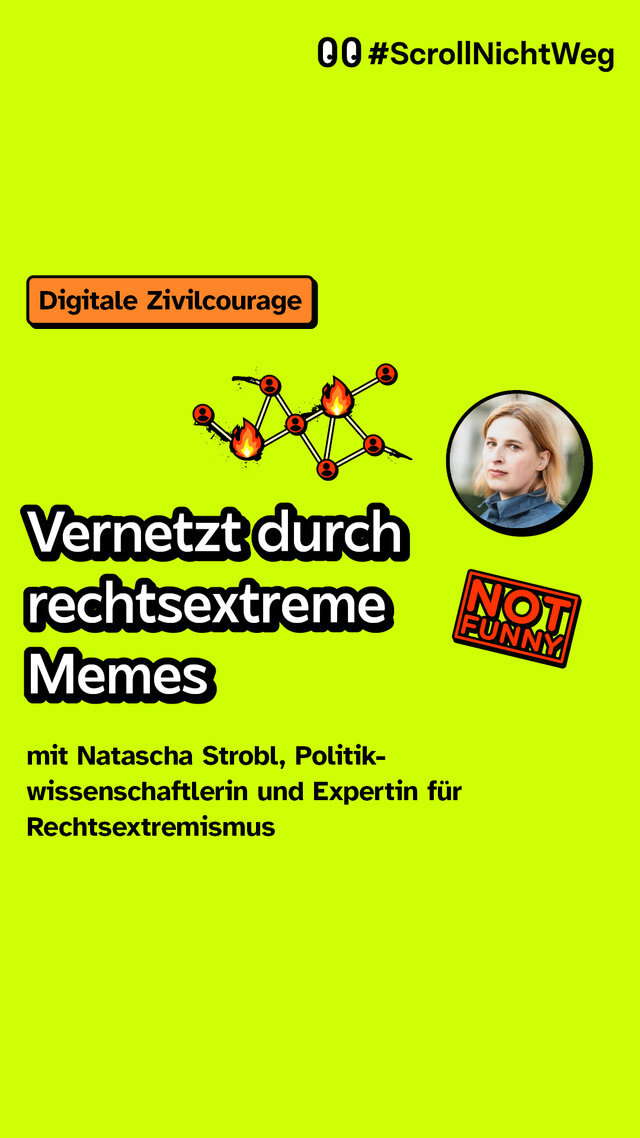 Video: Interview mit Natascha Strobl mit dem Titel: Vernetzt durch rechtsextreme Memes.