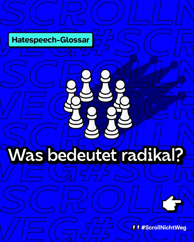 Was bedeutet radikal? Bleib dran, wir erklären es dir.