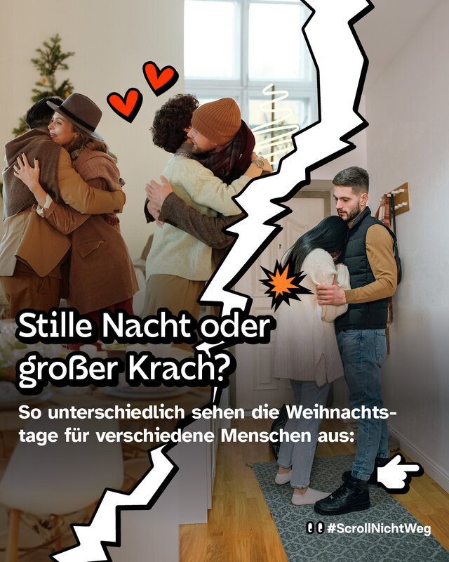 Stille Nacht oder großer Krach? So unterschiedlich sehen die Weihnachtstage für verschiedene Menschen aus: