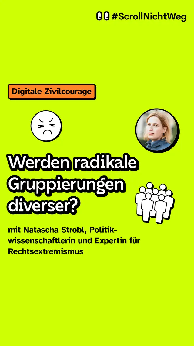 Video: Interview Natascha Strobl mit dem Titel: Werden radikale Gruppierungen diverser?