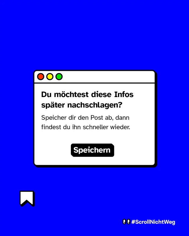 Speicher dir diesen Post ab.